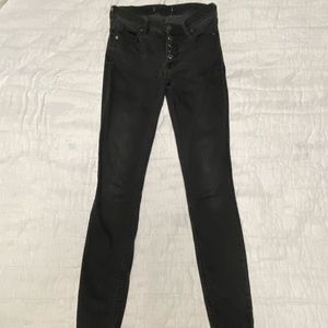 Free People Black Skinny Jeans